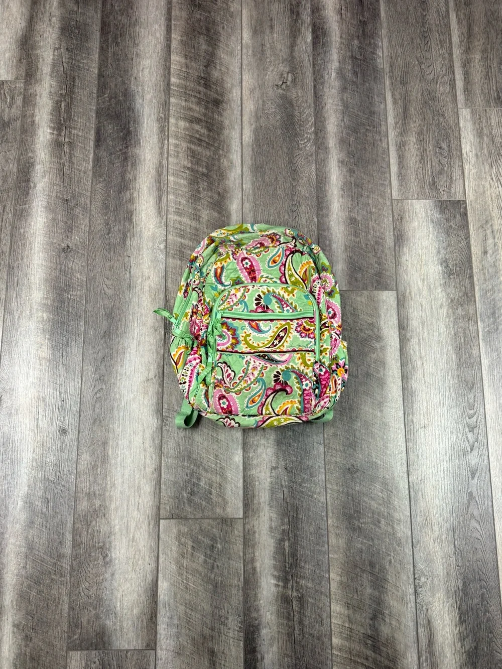 Vera Bradley Teal Paisley Bookbag‎